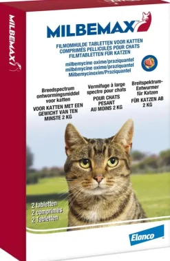 Milbemax Grote Kat – Ontwormingstabletten (2 stuks)