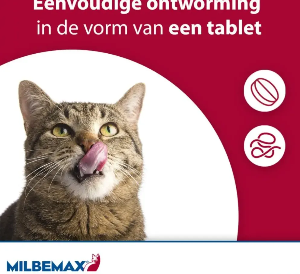 Milbemax Grote Kat – Ontwormingstabletten (2 stuks)