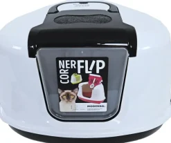 Moderna Flip Corner kattentoilet wit 55,7 x 45,1 x 38,2cm