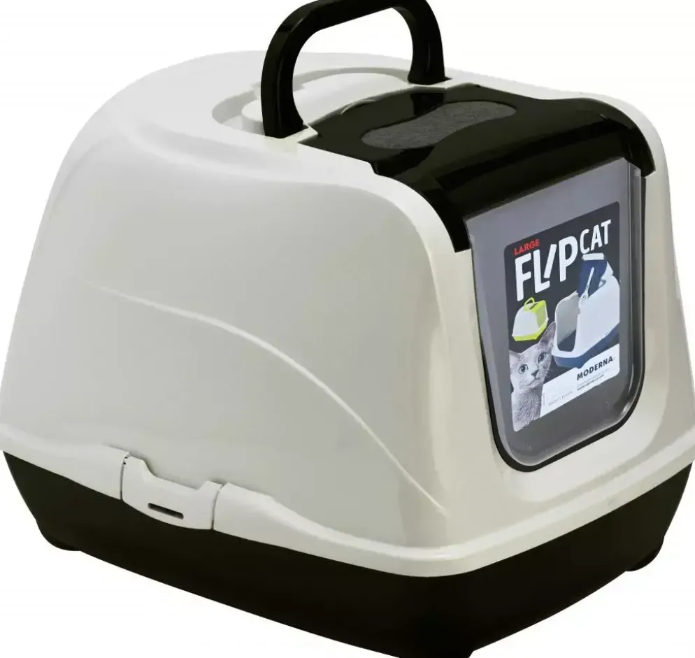 Moderna kattentoilet Flip Cat large 50 cm, zwart