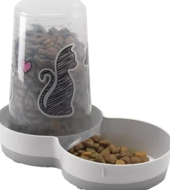 Moderna plastic drink-/voersilo, 'Cats in Love'