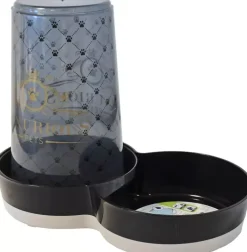 Moderna plastic drink/voersilo 'Luxurious', zwart.Inhoud: 1,5 liter