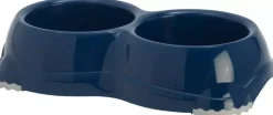 Moderna plastic hondeneetbak dubbel "Smarty" 1, blue berry
