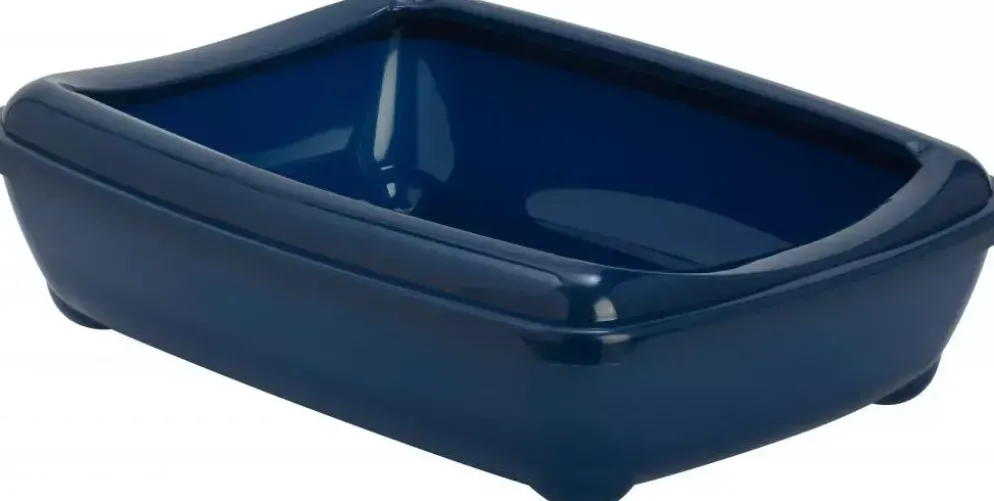Moderna plastic kattenbak met rand 50 cm, blue berry