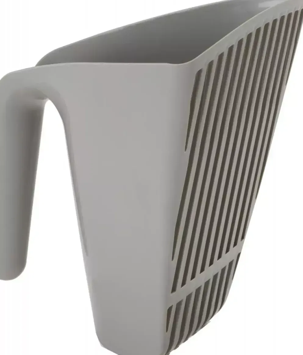 Moderna plastic kattenbakschep 'Scoop & Sift', warmgrijs