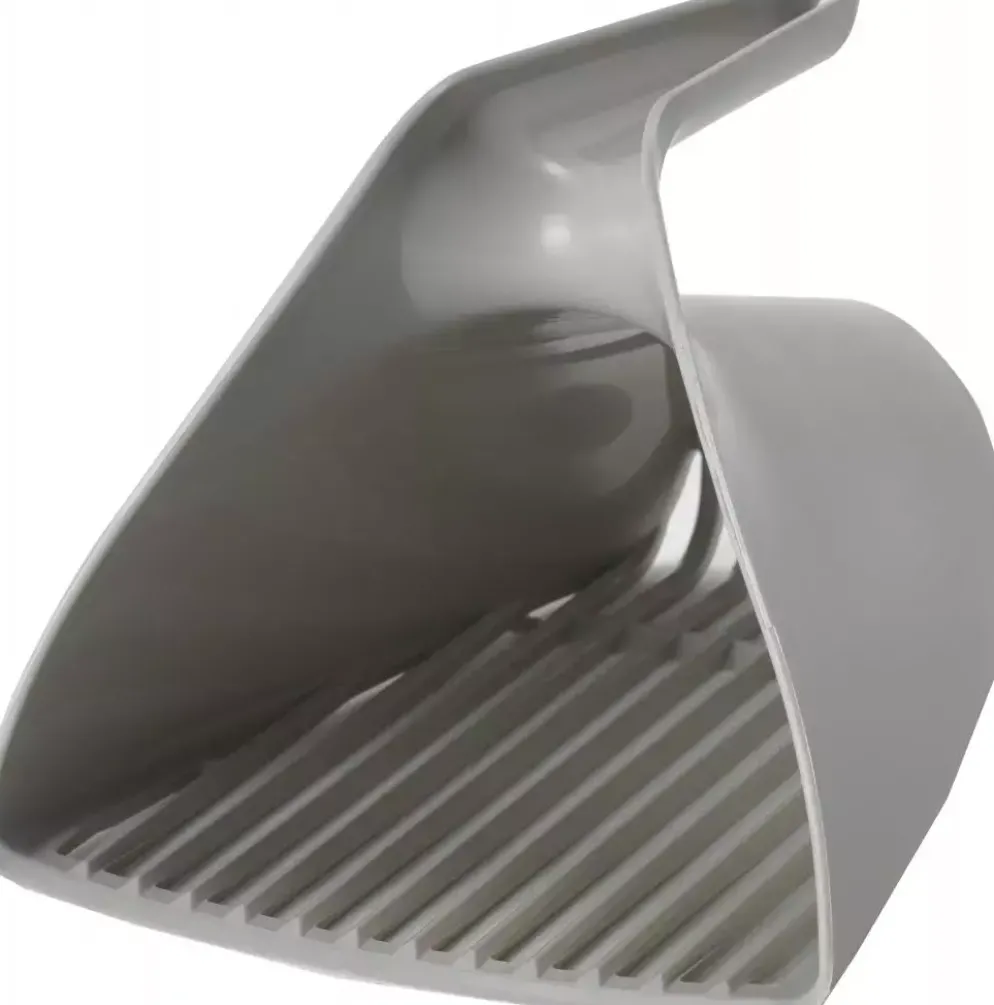Moderna plastic kattenbakschep 'Scoop & Sift', warmgrijs