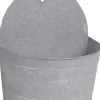 Muurhanger oud zink l25b15h28cm