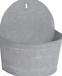 Muurhanger oud zink l25b15h28cm
