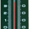Muurthermometer metaal groen h30cm