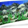 My Village achtergrond doek - 150x75cm