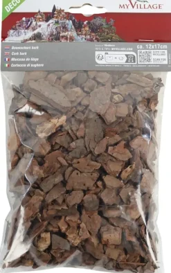 My Village deco boomschors stukjes 100g bruin