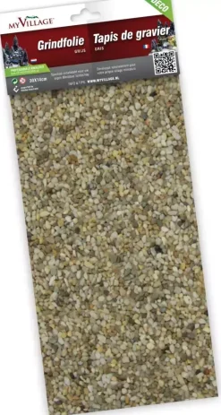 My Village Grindfolie grijs 30x14 cm