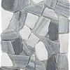 My Village Steentjes mat grijs/wit 30x14cm