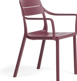 Nardi stapelbare lounge tuinstoel sedia borgogna