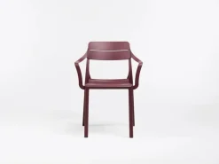 Nardi stapelbare lounge tuinstoel sedia borgogna