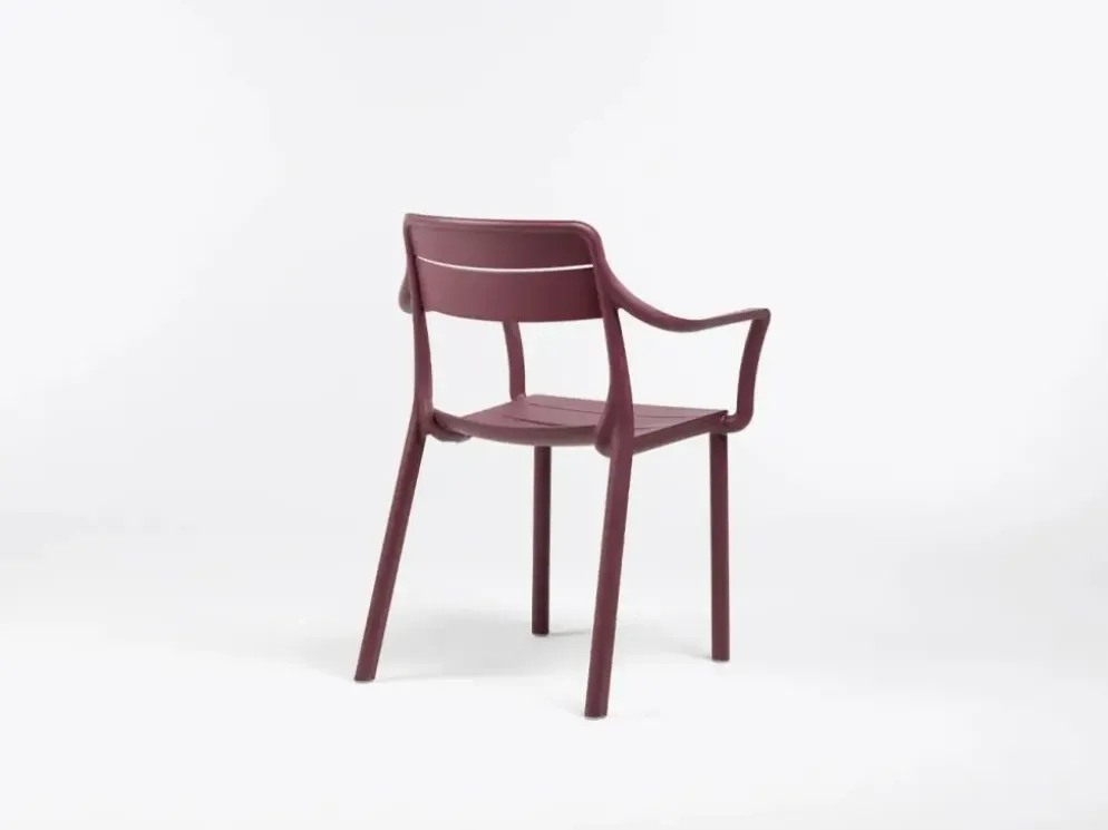 Nardi stapelbare lounge tuinstoel sedia borgogna