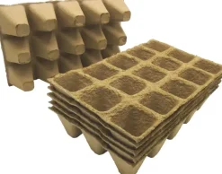 Nature afbreekbare Biopottrays, 5x5x5cm, 6x15st