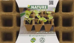 Nature afbreekbare Biopottrays, 5x5x5cm, 6x15st