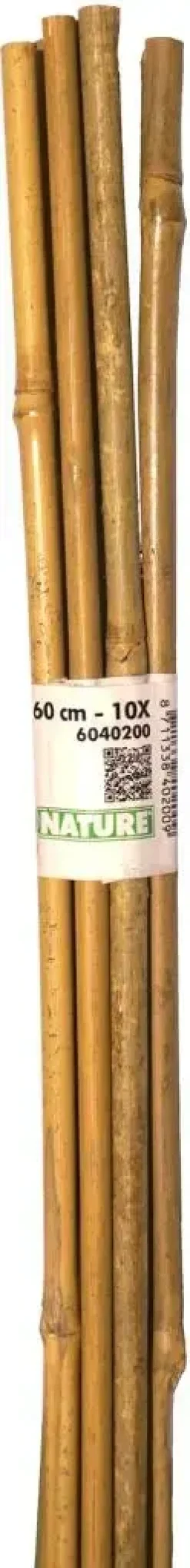 Nature Bamboestok 60 cm d6-8mm 10 stuks