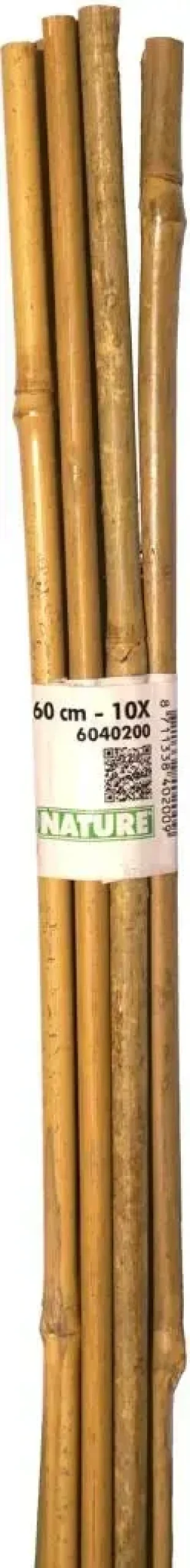 Nature Bamboestok 60 cm d6-8mm 10 stuks