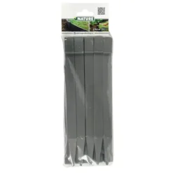 Nature Borderrandepennen grijs 10 stuks 26,7cm
