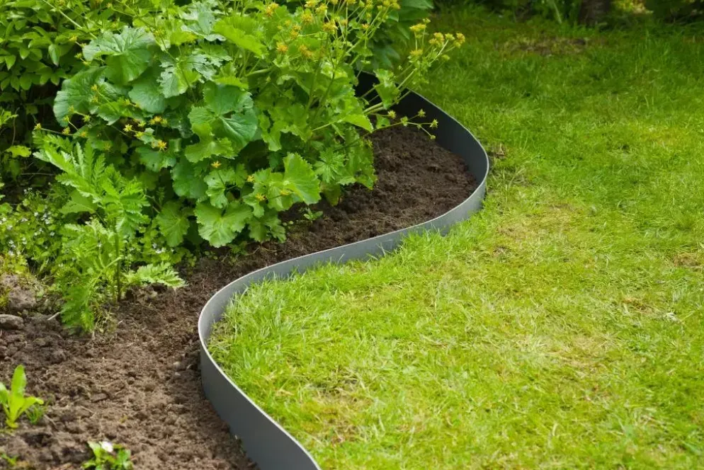 Nature Borderrand grijs h15 cm 10 meter