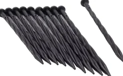 Nature Borderrandpennen h20 cm Zwart 10 stuks