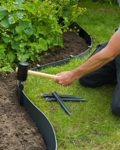 Nature Borderrandpennen h19.5 cm zwart 10 stuks