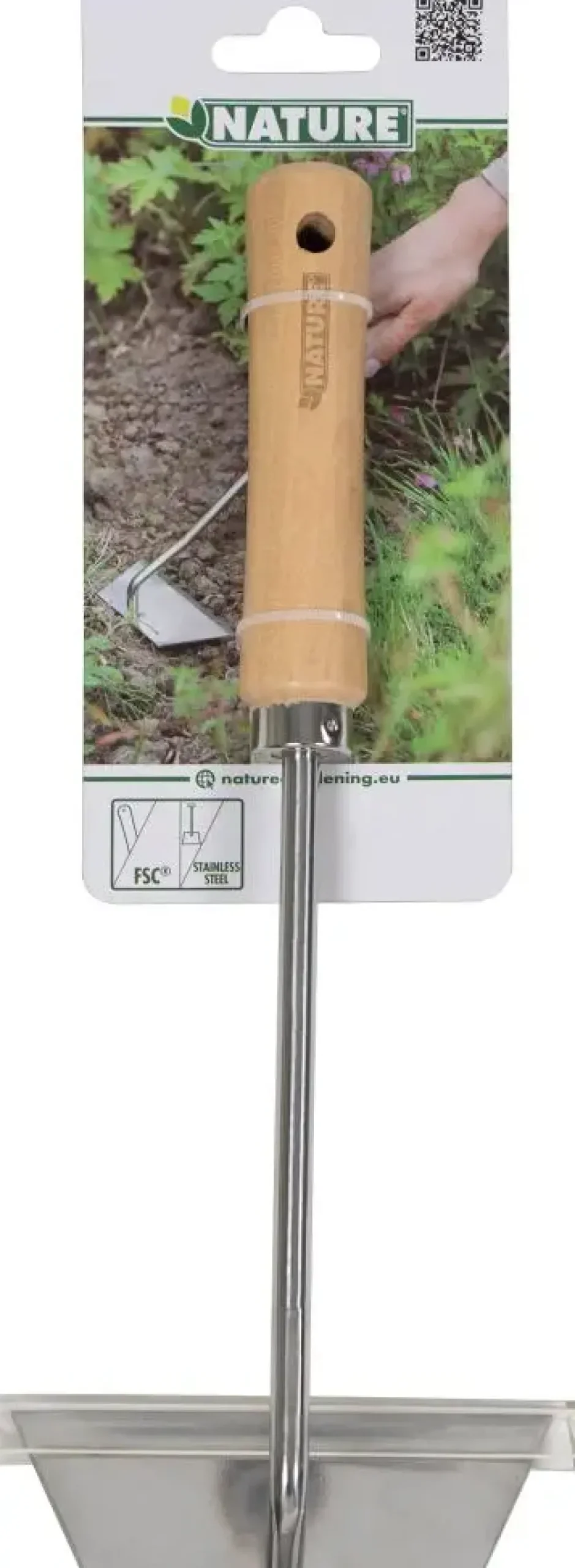 Nature handtuinschoffel roestvrij staal 30 x 11,5cm