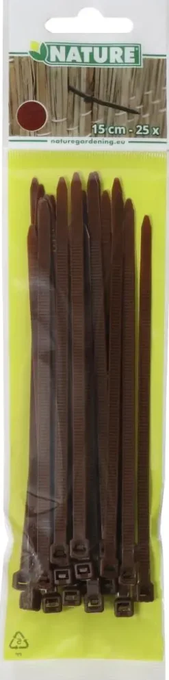 Nature Kabelbinder 15cm Chocobruin 25st