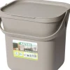 Nature keukencompostbak 25.4x21.9x24.6cm taupe