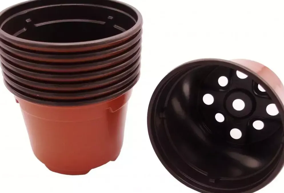 Nature Kunststof stekpotjes rond 7x 9,5 cm 8 stuks