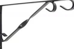 Nature Muurhaak grijs h18.5b30cm
