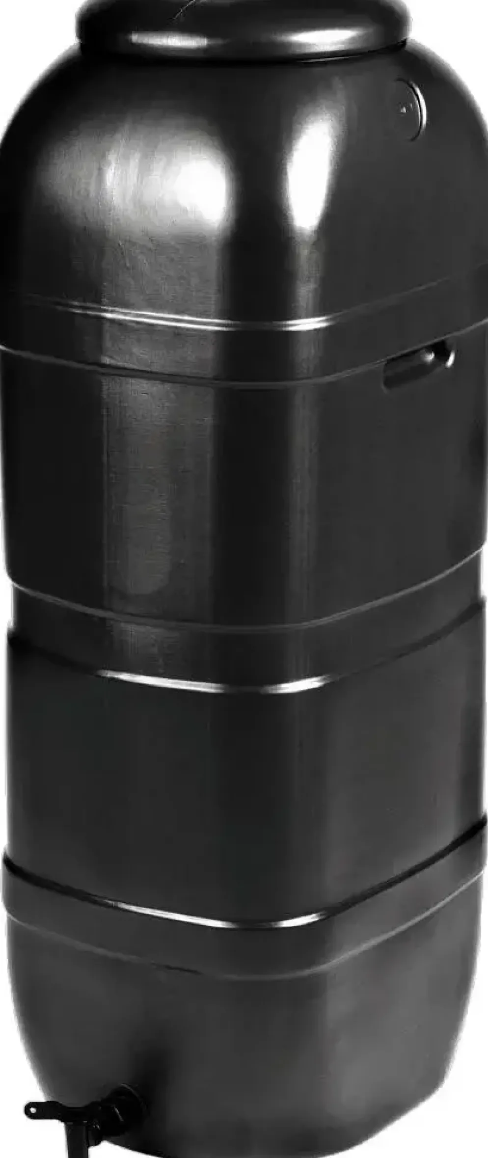 Nature Regenton slimline Zwart100l