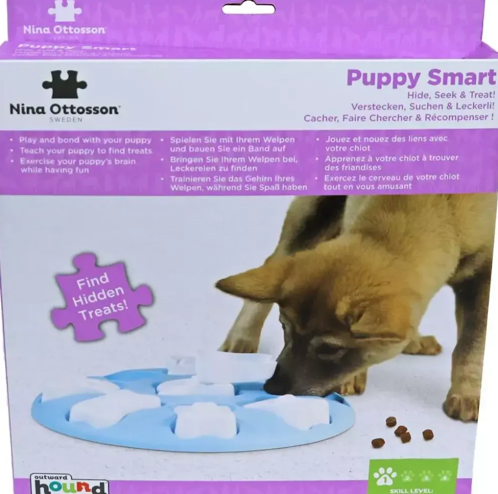 Nina Ottosson puppyspel puppy smart blauw