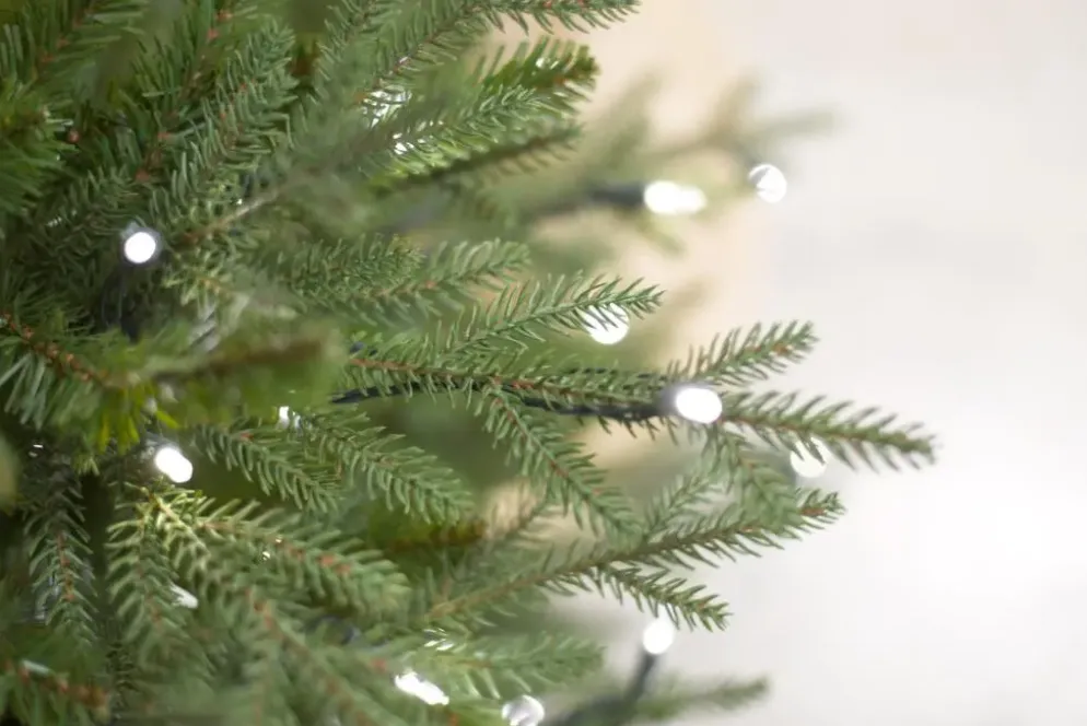 Our Nordic Christmas Arkansas grote kunstkerstboom houten voet groen 274cm