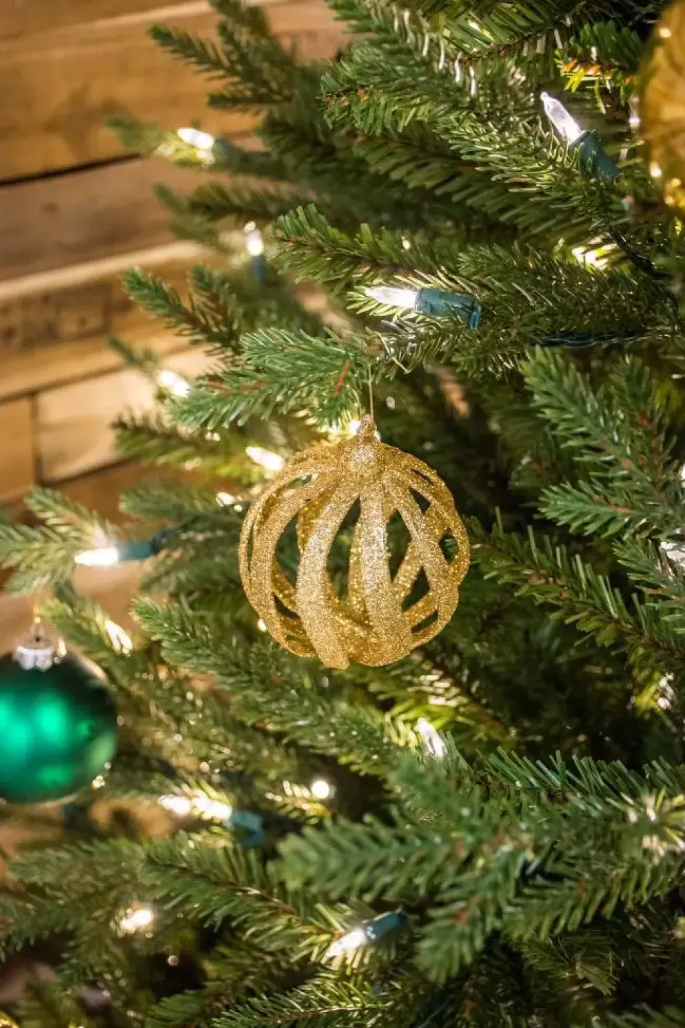 Our Nordic Christmas Arkansas grote kunstkerstboom houten voet groen 274cm
