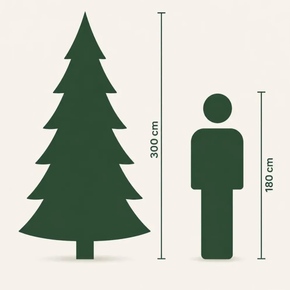 Our Nordic Christmas Arkansas grote kunstkerstboom houten voet groen 274cm