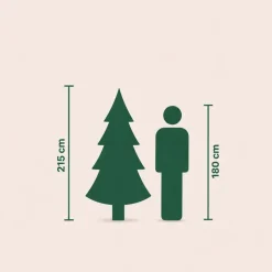 Our Nordic Christmas Kentucky Deluxe kunstkerstboom groen 213cm, 650 lampjes
