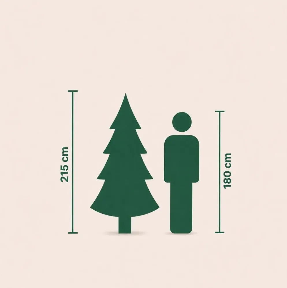Our Nordic Christmas Kentucky Deluxe kunstkerstboom groen 213cm, 650 lampjes