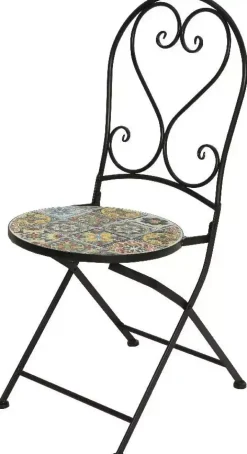 Outdoor Living by Decoris bistrostoel braga zwart