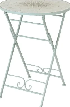 Outdoor Living by Decoris bistrotafel lausanne 60x76cm lichtblauw