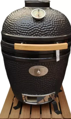 Own grill keramische kamado barbecue big inbouw grijs/antraciet (exclusief voet)