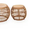 Own Living bijzettafel set delina teak bamboo