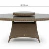 Own Living dining tuintafel ferro incl. lazy susan draaiplateau 150x78cm mexican sand