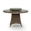 Own Living dining tuintafel tartano incl. lazy susan draaiplateau 120x77cm mexican sand