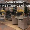 Own Living lounge tuintafel reno teak 70x40cm zwart