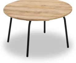 Own Living lounge tuintafel reno teak 70x40cm zwart