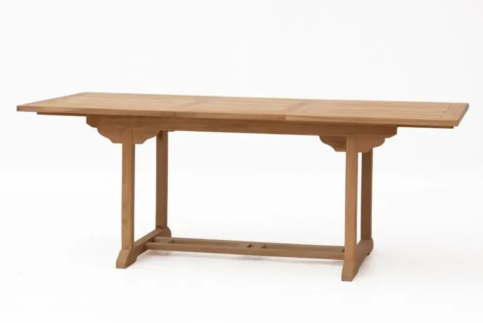 Own Living verstelbare dining tuintafel maumere 200x90x74cm teak