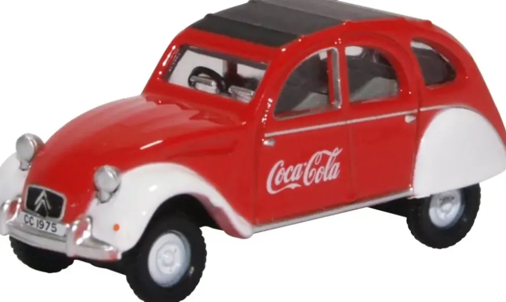 Oxford Citroën 2CV Coca-Cola 1:76 rood